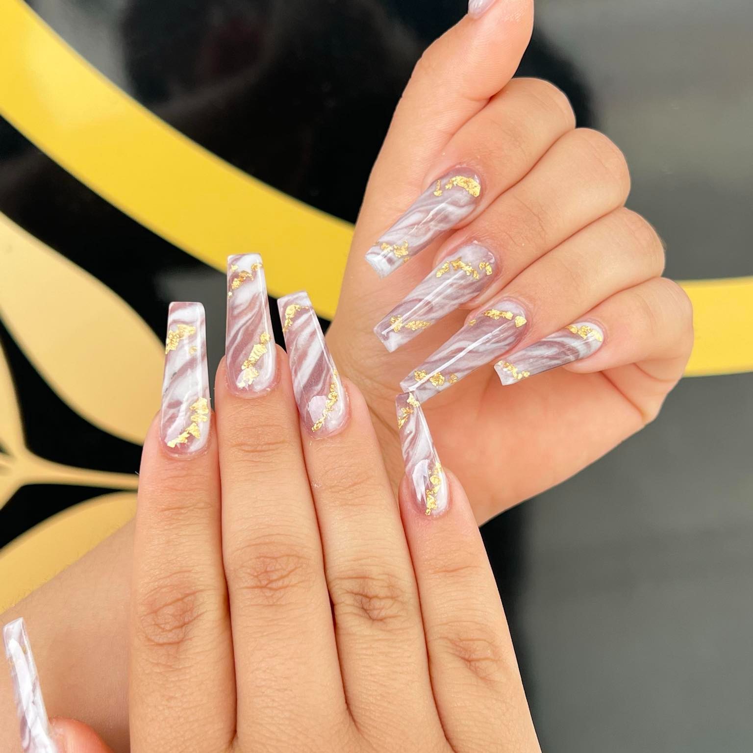 Premium shellac manicure service